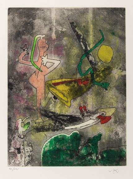 Exclusive Roberto Matta Signed Etching & Aquatint, 1974