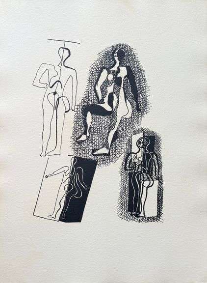 Extremely Collectible Vintage Picasso Woodcut on Paper