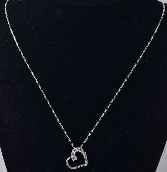 CZ Gemstone Pendant Necklace in Sterling Silver