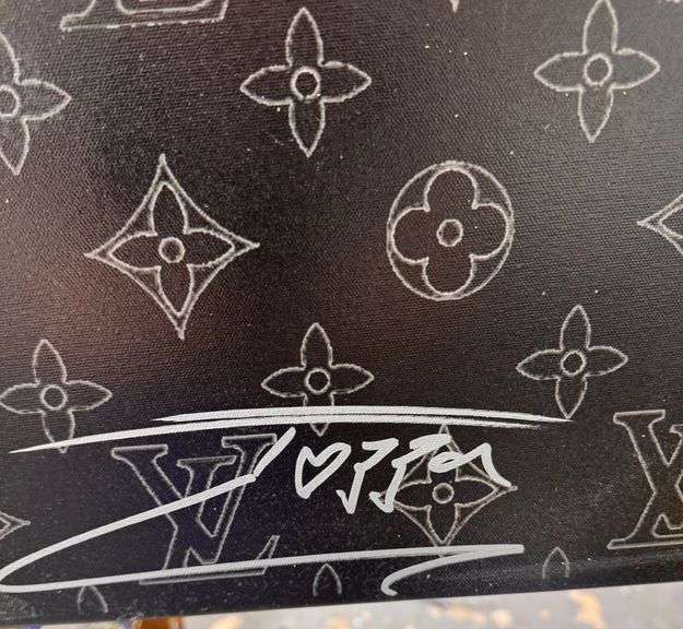 big smile" Extremely Collectible Jozza 'One of a kind' Mixed Media on Canvas very large