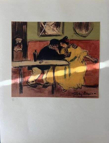 Original Lithograph from Picasso Les Bleus de Barcelona Picasso 1963 Portfolio