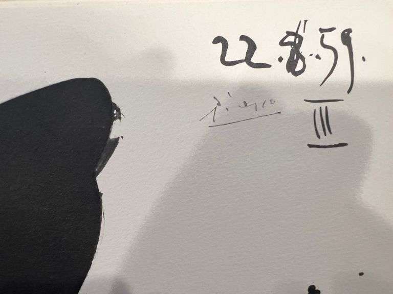 Pablo Picasso Toro "Bullfighter" Lithograph from 1960 Portfolio