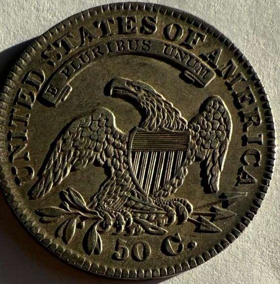 1832 Lustrous Toned Bust Half