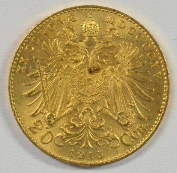 1915 Austria 20 Corona Gold Fabulous Superb Gem BU