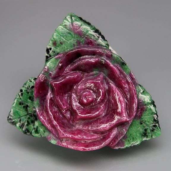 Captivating 135.95ct hand carved Ruby in Zoisite