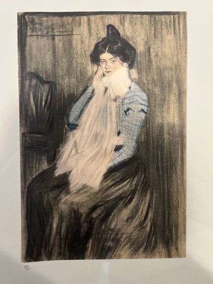 Original Lithograph from Picasso Les Bleus de Barcelona Picasso 1963 Portfolio