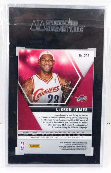Lebron James 2019-20 Basketball Card, 9.5 Mint