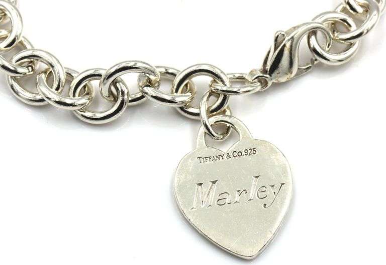 Tiffany & Co bracelet with heart shaped charm