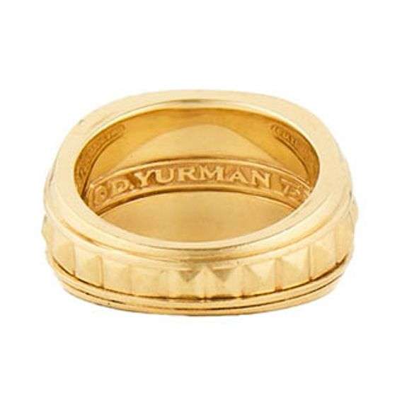 Gents David Yurman Modern Renaissance Pyramid Ring in 18K