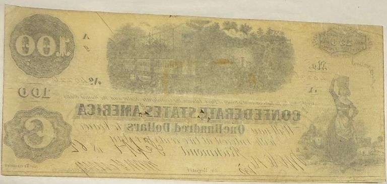 $100 1862 Series CSA Note