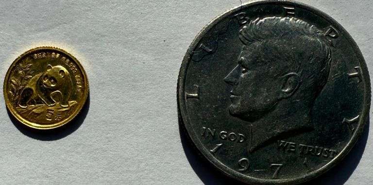 1990 Unc 1/20 Th Gold Panda