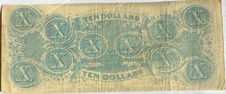 $10 CSA Note April 6 1863 Note