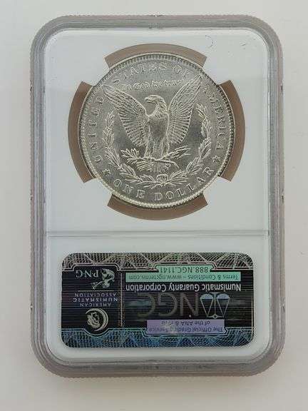 1890 Morgan Silver Dollar, NGC MS63