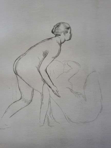 Investment! Very collectable remarkable limited edition Pierre-Auguste Renoir signed in the stone.