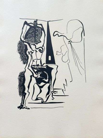 Rare Pablo Picasso Woodcut Circa 1955 Out of Only 100