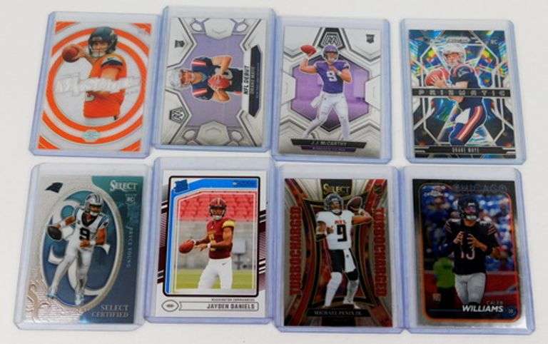 8 NFL QB Rookie Football Cards, Latest Greats