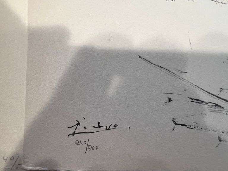 Pablo Picasso Toro "Bullfighter" Lithograph from 1960 Portfolio