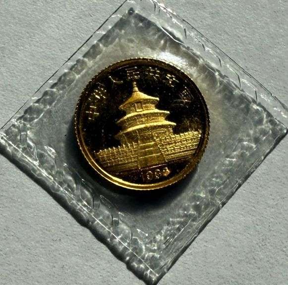 1988 Five Yuan Chinese Sealed BU Gold Coin'