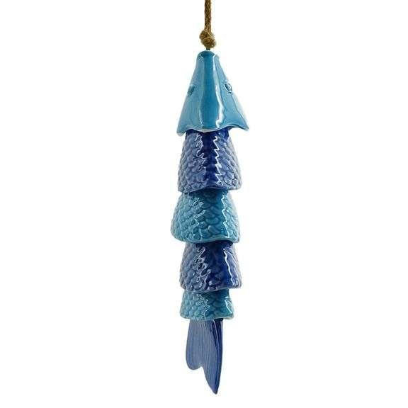 Ceramic Koi Fish Wind Chime