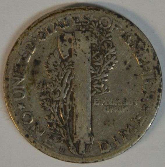 Rare key date 1921-D Mercury Dime in VG