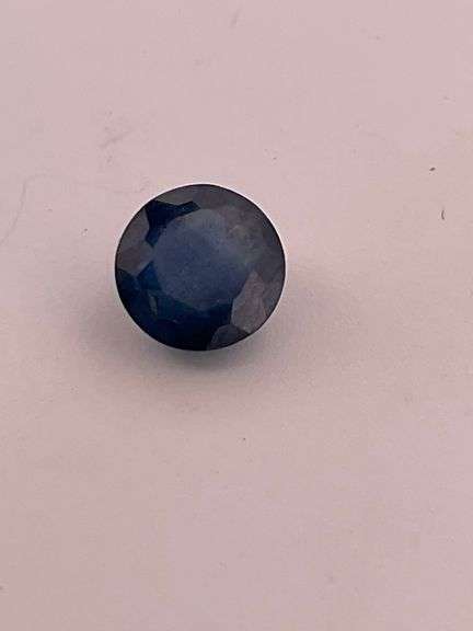 CERTIFIED 1.42 CARAT ROUND BLIUE SAPPHIRE