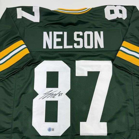 Autographed Jordy Nelson of Green Bay Packer Jersey