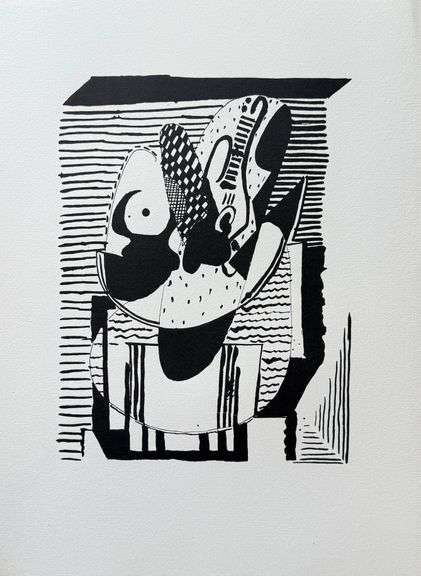 Extremely Collectible Vintage Picasso Woodcut on Paper