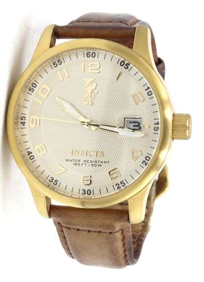 Invicta gold tone watch