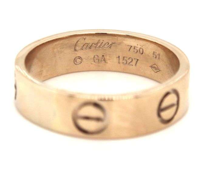 14kt White gold love band