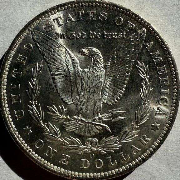 1885 O BU Frosty White Morgan Dollar