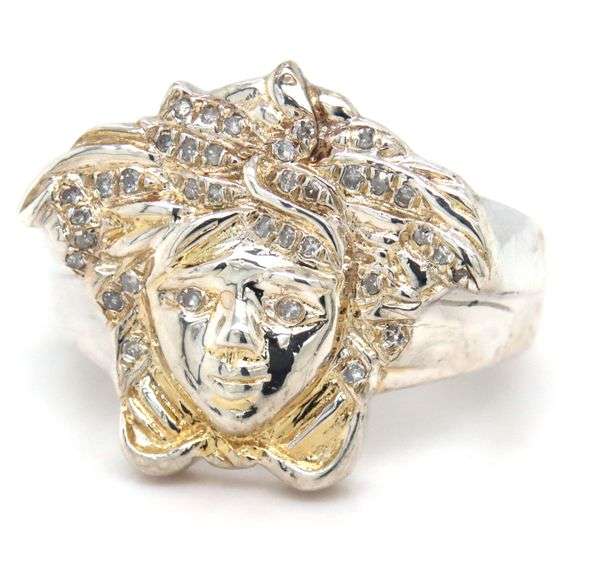 925 Sterling silver Medusa ring