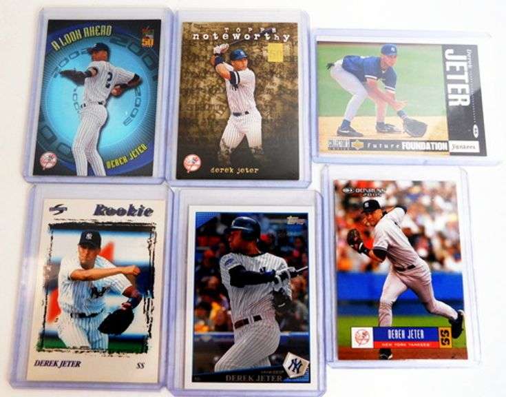 6 Derek Jeter Baseball Cards