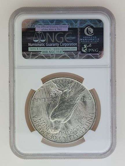 1922 Silver Peace Dollar, NGC MS63