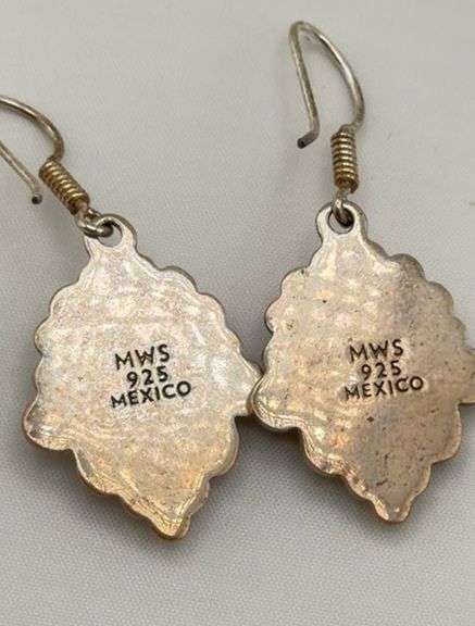 925 Sterling Silver Mark Wasserman Samara Red Carnelian Dangle Earrings