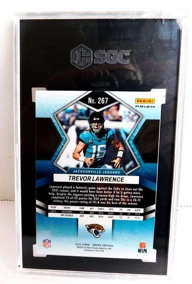 Trevor Lawrence Panini Mosaic Football Card, 10 Gem Mint