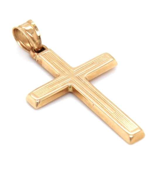 14kt Yellow gold cross pendant