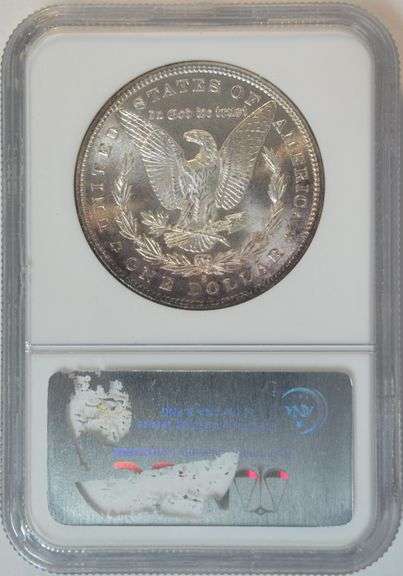 Solid Gem BU 1880-S Morgan Silver Dollar. NGC MS65