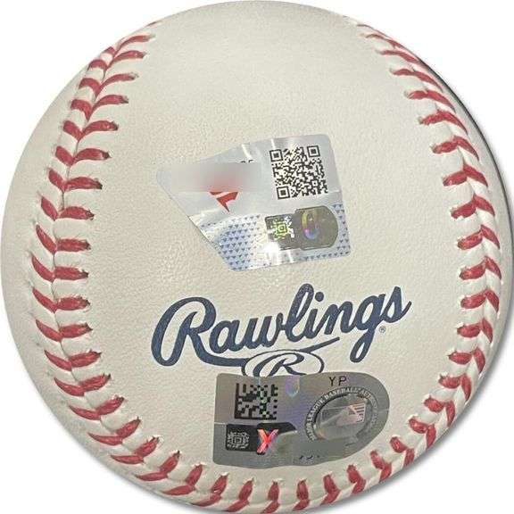 LA Dodgers Teoscar Hernández Signed 2024 World Series Baseball