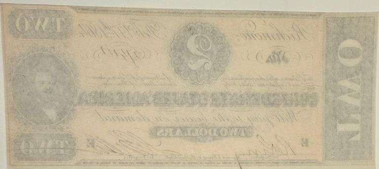 Choice Uncirculated $2 1864 Series CSA Note.