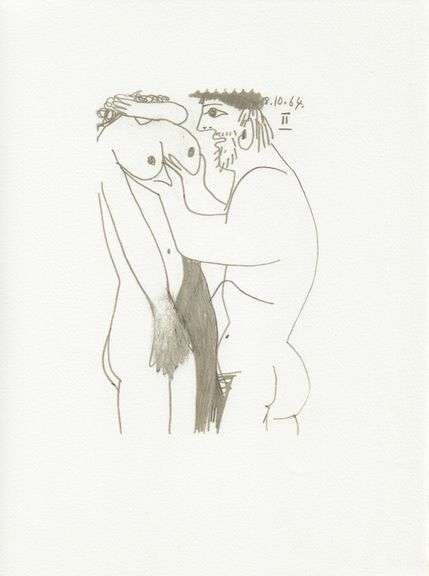 Exclusive Limited Edition Pablo Picasso Lithograph "Le Gout du Bonheur", 1970