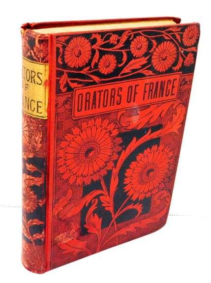1880 Eminent Orators of France Antique Book