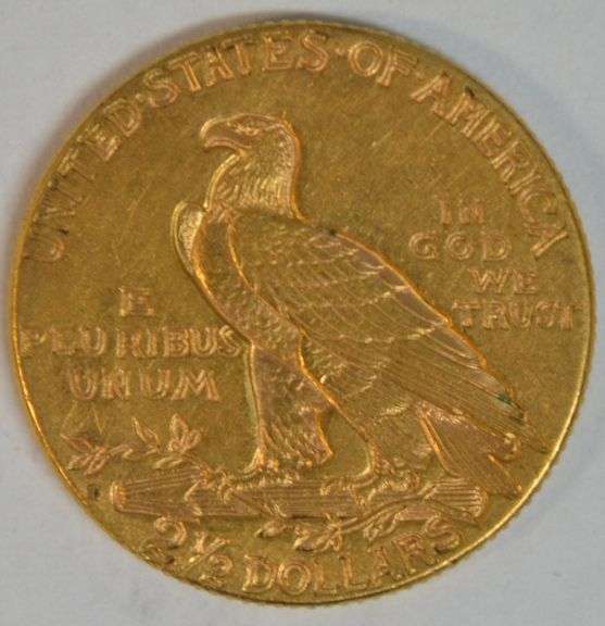 Choice BU 1925-D US $2.50 Indian Gold Piece. Nice