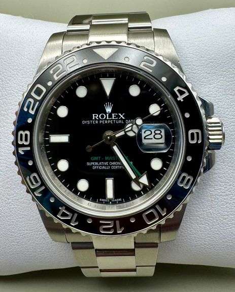 Rolex GMT Master Ⅱ 116710LN 40mm Black Ceramic Bezel Dial Box Papers