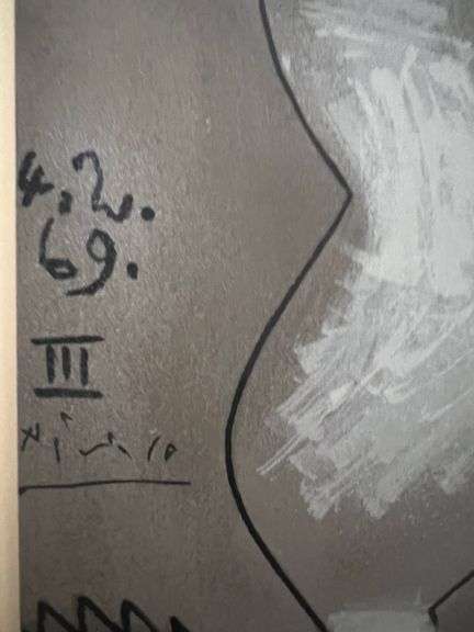 Picasso Au Baiser d'Avignon Lithograph from 1972 Portfolio