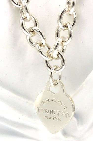 Tiffany & Co necklace with heart shaped pendant