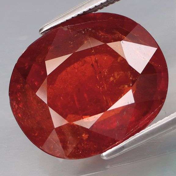 Rich! All natural! 11.21ct top red orange Spessartite Garnet!
