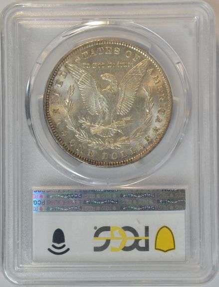 Super Gem BU 1898 Morgan Silver Dollar. PCGS MS65