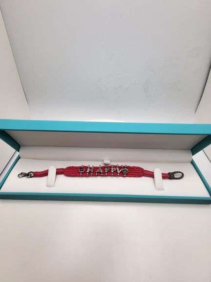 New! Happy! Diamond and ruby weaved on fabric