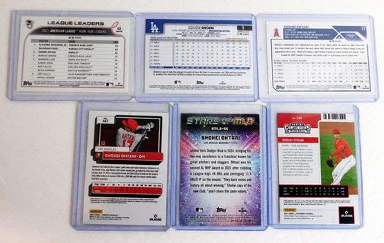 6 Shohei Ohtani Baseball Cards