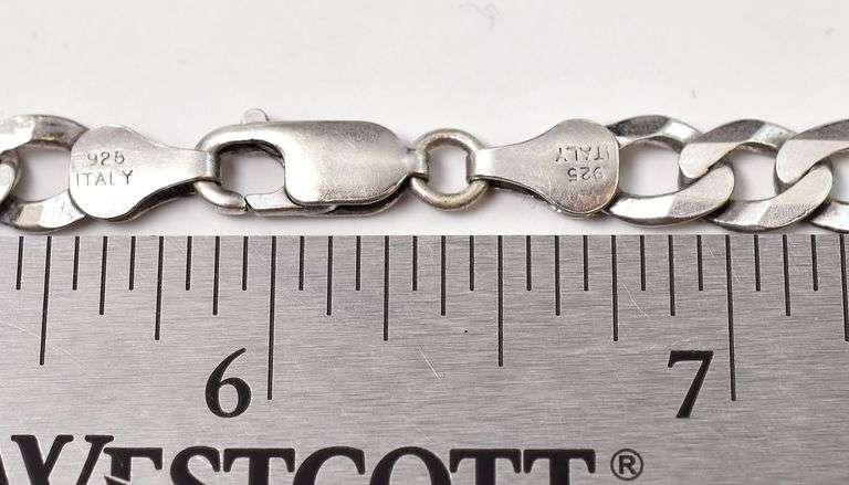 Figaro Chain Necklace in Sterling Silver